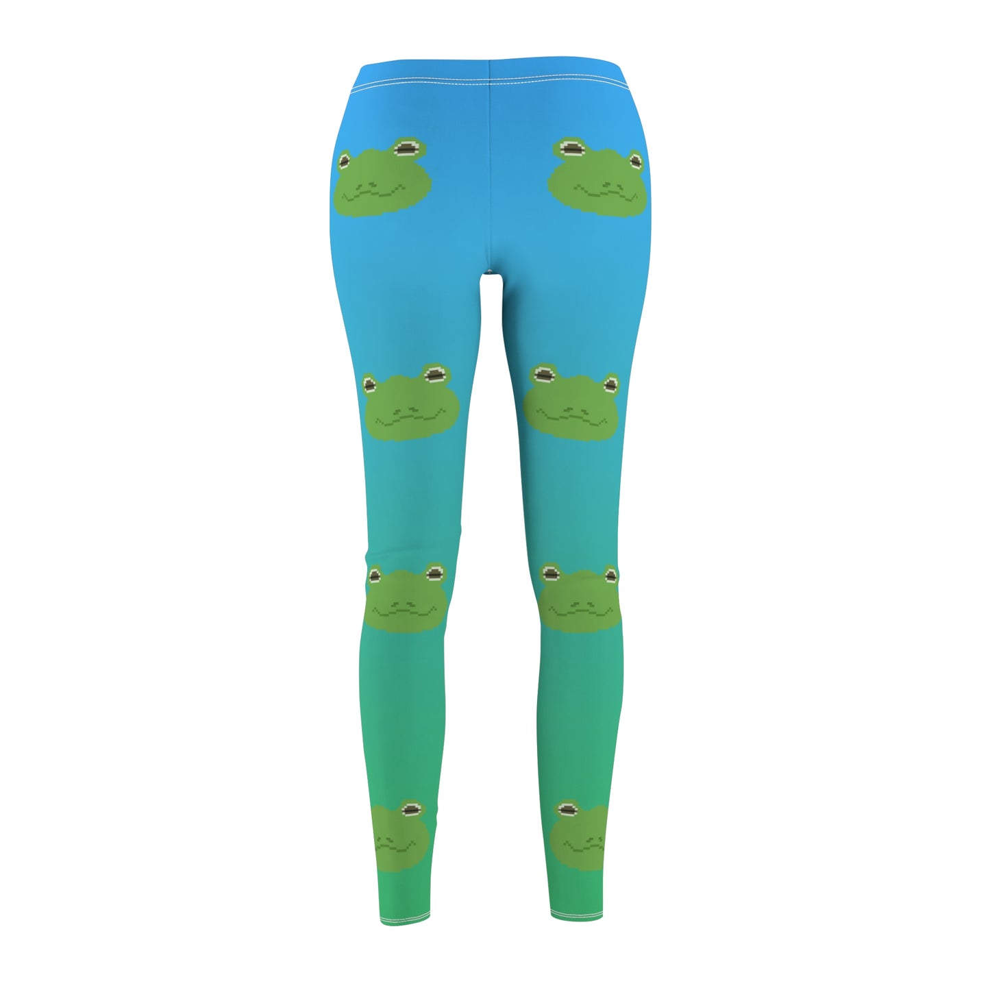 Pixel Art Frog Gradient Women's Leggings